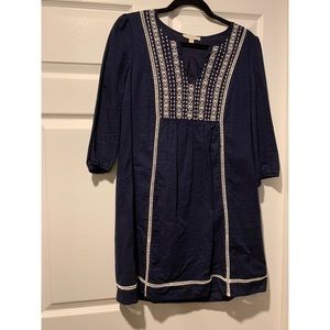 Navy and White Boutique Dress